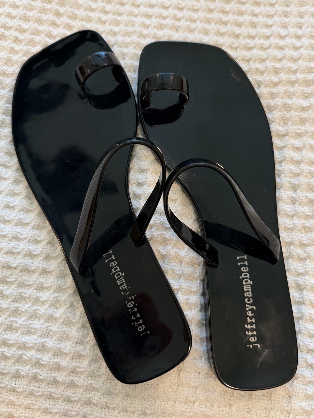 Jeffrey Campbell Darby Sandals in Black Patent size 6